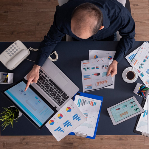 Internal audit team reviewing controls
